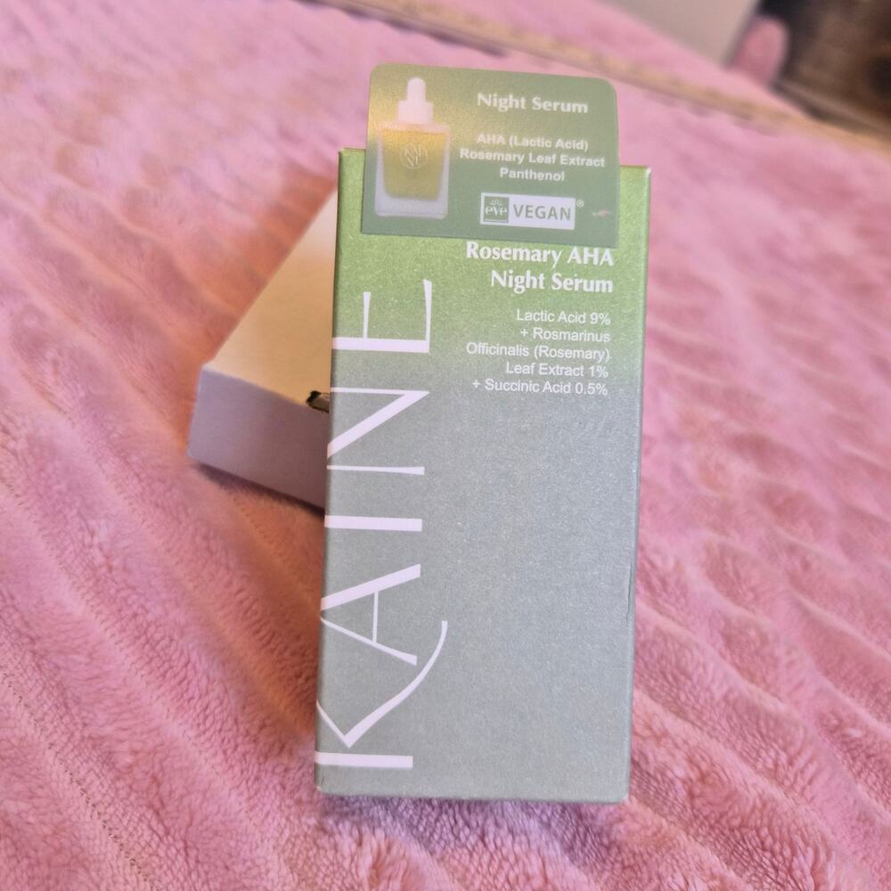 New Kaine Rosemary AHA Night Serum vegan kbeauty korean skincare 30ml Unopened